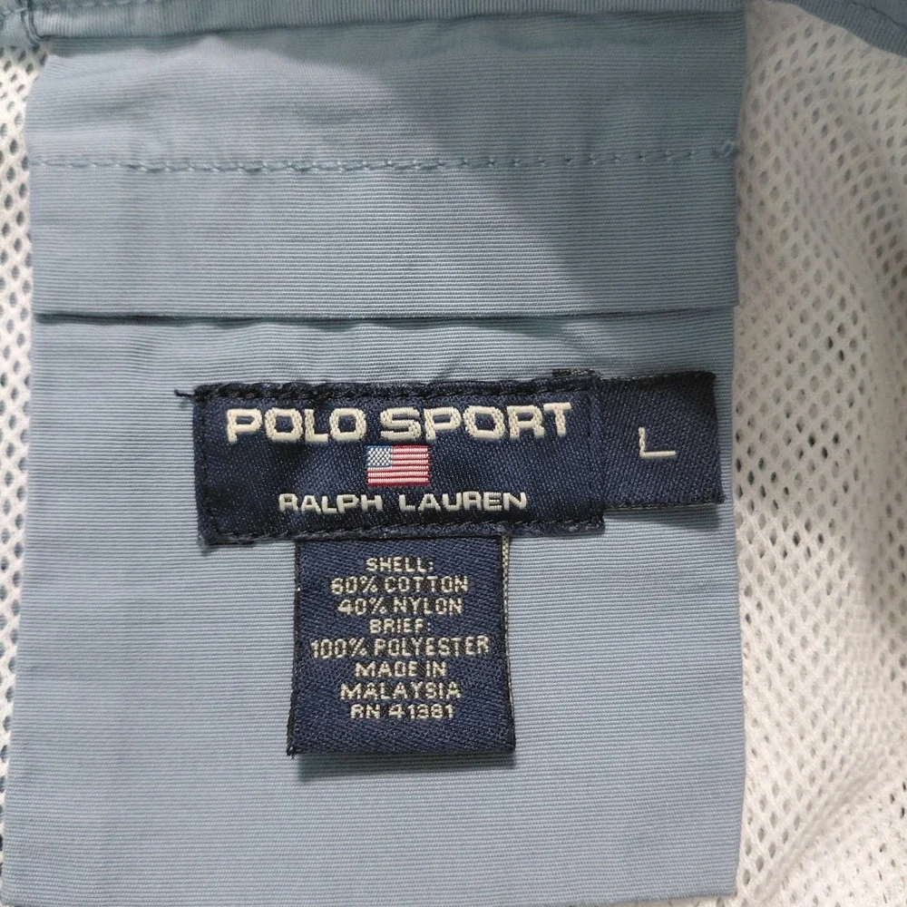 Polo Sport Ralph Lauren Swim Trunks Mens Large Striped Board Shorts Colorblock